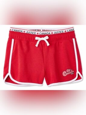 Justice Girls' Canada Dolphin Short Size Large